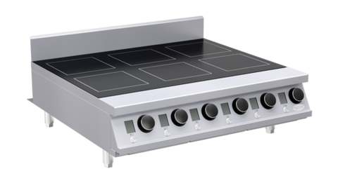 Hatco IRNG-PCH6-29-3 36" 6-Burner Programmable Countertop Induction Range