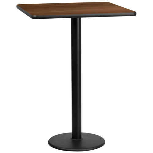 Flash Furniture XU-WALTB-3030-TR18B-GG Dining Table