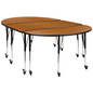Flash Furniture XU-GRP-A3060CON-60-OAK-T-A-CAS-GG 60" Dining Table
