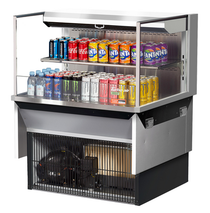 Turbo Air TOM-36L-UF-S-2SI-N 35 3/8" Refrigerated Display Case