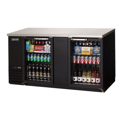 Everest EBB69G-24 68" Glass Door Back Bar Cooler
