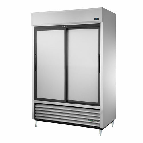True TSD-47-HC 54 1/8" 2 Section Solid Door Reach-In Refrigerator