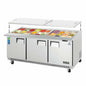Everest EOTP3 71 1/8" 3 Doors 30 Pan Mega Top Sandwich / Salad Prep Table