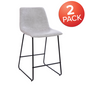 Flash Furniture 2-ET-ER18345-24-LG-GG 18" Barstool