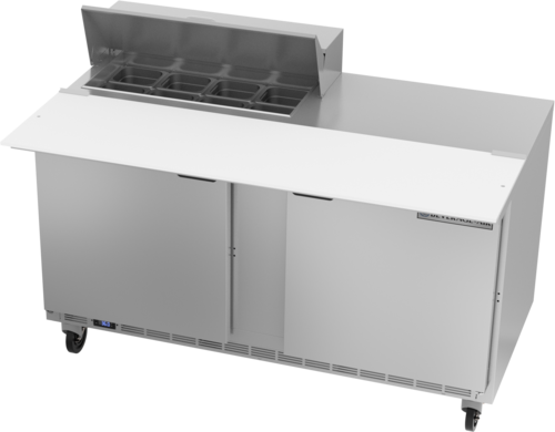 Beverage-Air SPE60HC-08C 60" 2 Doors 9 Pan Sandwich / Salad Prep Table