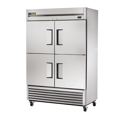 True T-49-4-HC 54 1/8" 2 Section Solid Door Reach-In Refrigerator