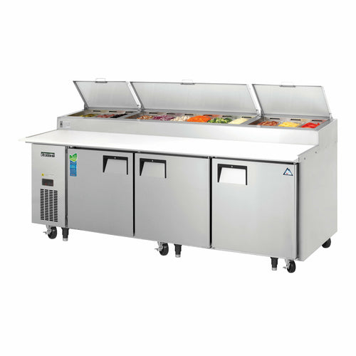 Everest EPPR3 93 1/8" 3 Doors Pizza Prep Table