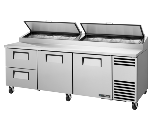 True TPP-AT2-93D-2-HC~HGTP 93 3/8" 2 Doors Pizza Prep Table