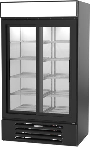 Beverage-Air MMR38HC-1-B 43 1/2" 2 Section Refrigerated Merchandiser