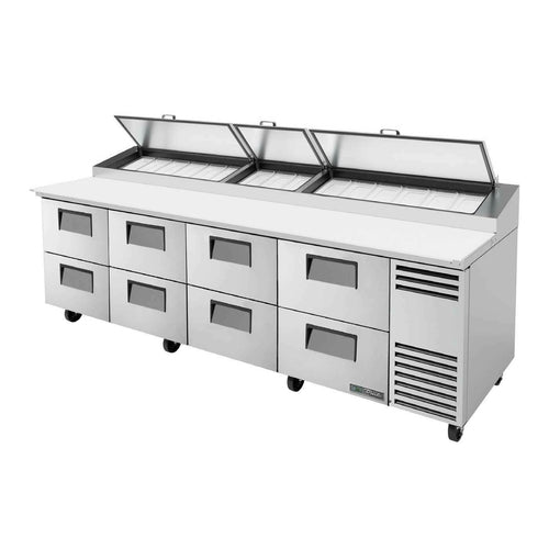 True TPP-AT-119D-8-HC 119 1/4" 8 Drawer Pizza Prep Table