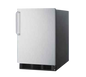 Summit FF6BKBI7SSTBADA 23 5/8" Solid Door Undercounter Refrigerator