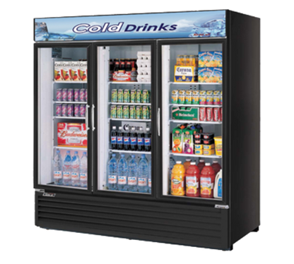 Turbo Air TGM-72RS(B)-N 78" 3 Section Refrigerated Merchandiser