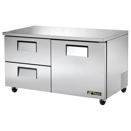 True TUC-60D-2-HC 60 3/8" Solid Door Undercounter Refrigerator