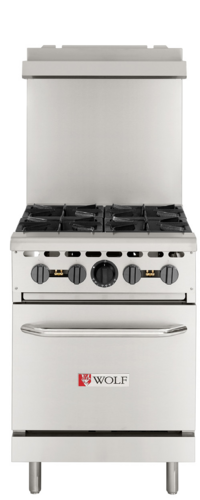 Wolf WX24-4BP-QS-COMMANDER 24" Gas Restaurant Range