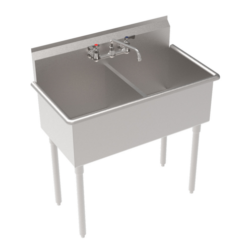 Krowne BS-1818-2 40" Compartment Sink