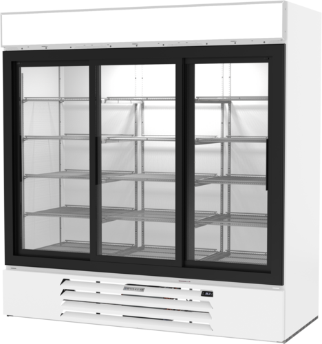 Beverage-Air MMR66HC-1-W 75" 3 Section Refrigerated Merchandiser