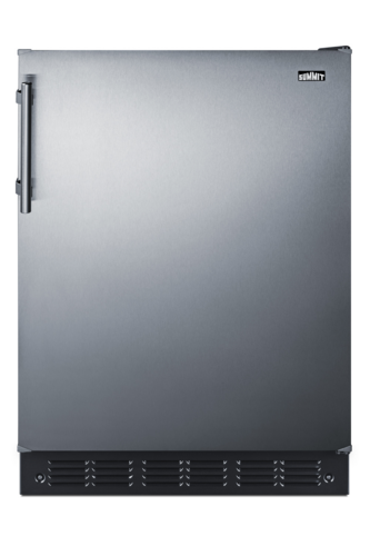 Summit FF708BLSSADA 23 5/8" Solid Door Reach-In Refrigerator