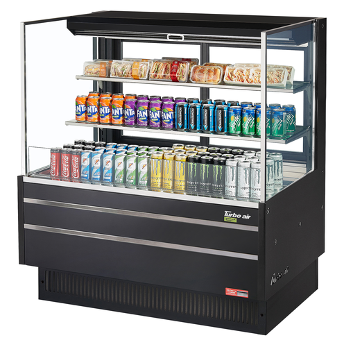 Turbo Air TOM-48L-UFD-W(B)-3S-N 46 3/4" Open Air Merchandiser