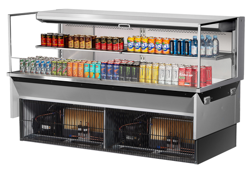 Turbo Air TOM-72L-UF-S-2SI-N 71 3/8" Refrigerated Display Case