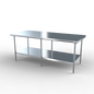 NBR TS6S-9624 96" Work Table