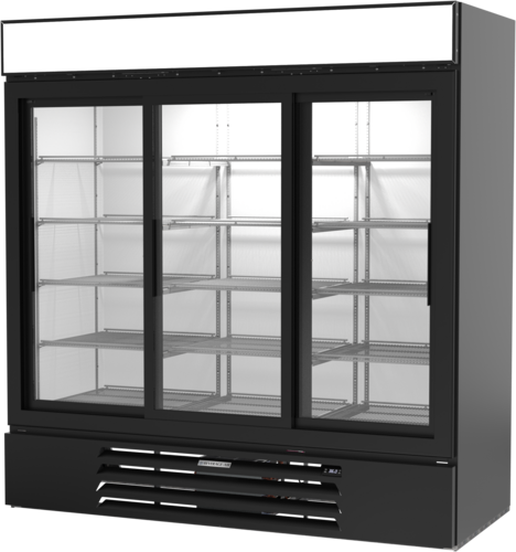 Beverage-Air MMR66HC-1-B 75" 3 Section Refrigerated Merchandiser