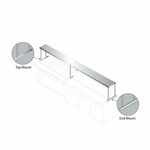 Advance Tabco CU-18-120 120" Overshelf