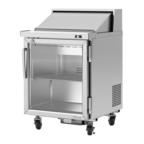Turbo Air PST-28-G-N(-L) 27 1/2" 1 Door 9 Pan Sandwich / Salad Prep Table