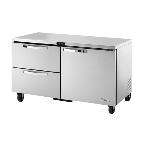 True TUC-60D-2-HC~SPEC3 60 3/8" Solid Door Undercounter Refrigerator