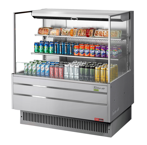 Turbo Air TOM-48L-UF-S-3S-N 46 3/4" Open Air Merchandiser