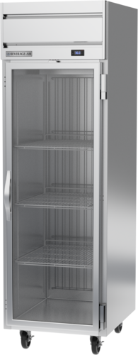 Beverage-Air HRPS1HC-1G 26" 1 Section Glass Door Reach-In Refrigerator