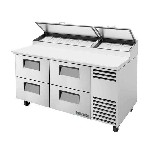 True TPP-AT-67D-4-HC 67 3/8" 4 Drawer Pizza Prep Table