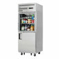 Everest EGSH2 29 1/4" 1 Section Solid & Glass Door Reach-In Refrigerator