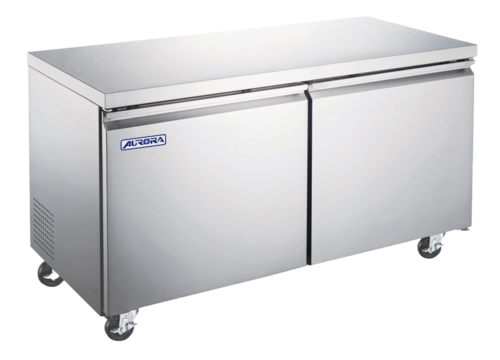 Omcan 59092 60 1/4" Solid Door Undercounter Freezer