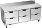 Beverage-Air WTRD72AHC-6 72" 6 Drawer Worktop Refrigerator