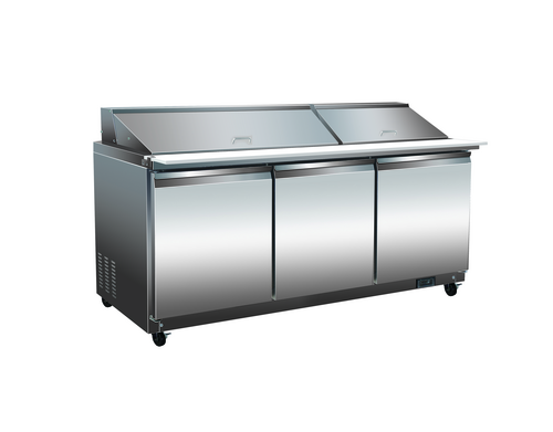 Entree S72-MT-SI-HC 71 3/4" Mega Top Sandwich / Salad Prep Table