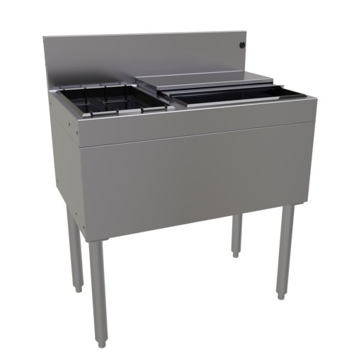 Glastender CBA-30L 30" Underbar Ice Bin / Cocktail Station