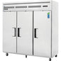 Everest ESF3 74 3/4" 3 Section Solid Door Reach-In Freezer
