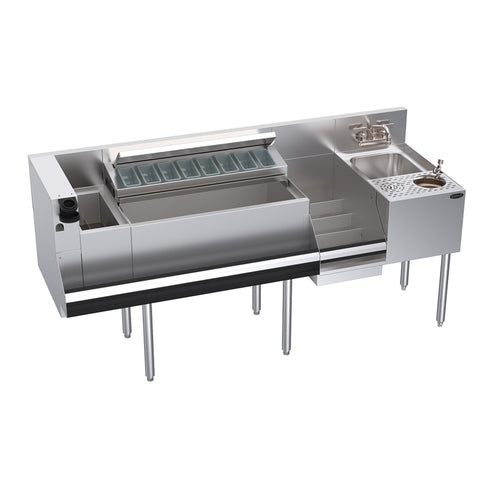 Krowne KR24-MX68B-10 68" Underbar Ice Bin / Cocktail Station
