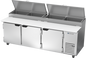 Beverage-Air DP93HC 93" 3 Doors Pizza Prep Table