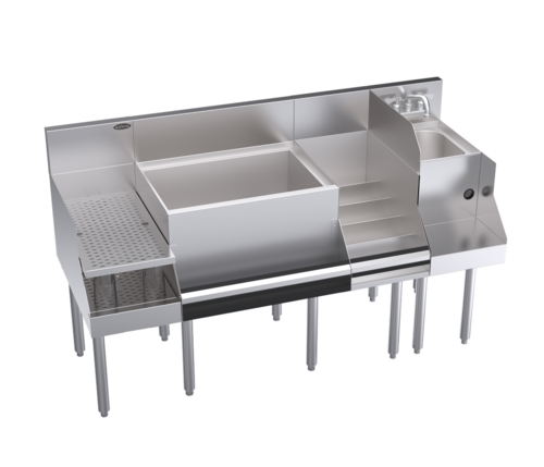 Krowne KR24-W60C-10 60" Underbar Ice Bin / Cocktail Station