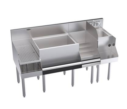 Krowne KR24-W60C-10 60" Underbar Ice Bin / Cocktail Station