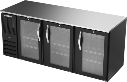 Beverage-Air BB78HC-FG-B 78" Glass Door Back Bar Cooler