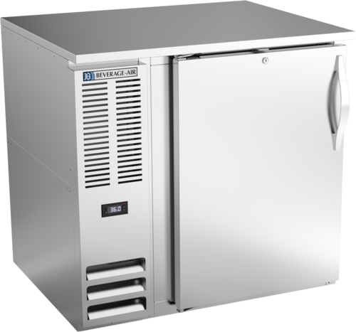 Beverage-Air BB36HC-F-S 36" Solid Door Back Bar Cooler