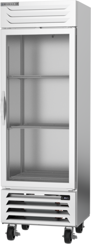 Beverage-Air RB19HC-1G 27 1/4" 1 Section Glass Door Reach-In Refrigerator