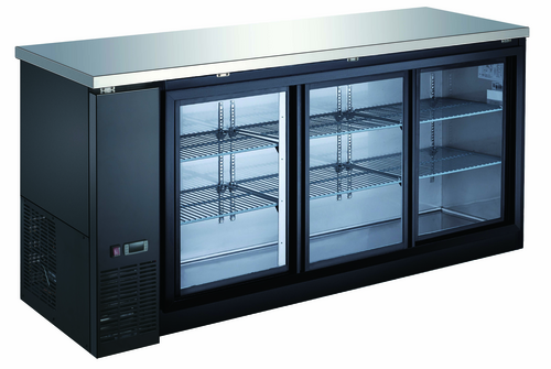 Entree EBB72-24GYX 72 3/4" Solid Door Back Bar Cooler