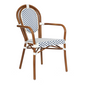 Flash Furniture SDA-AD642002A-WHNVY-NAT-GG 79 3/4" Dining Chair