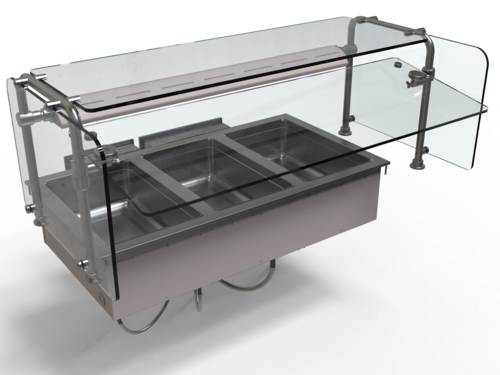 Hatco HWBI-3M-BUNDLE 50" Electric Drop-In Food Well