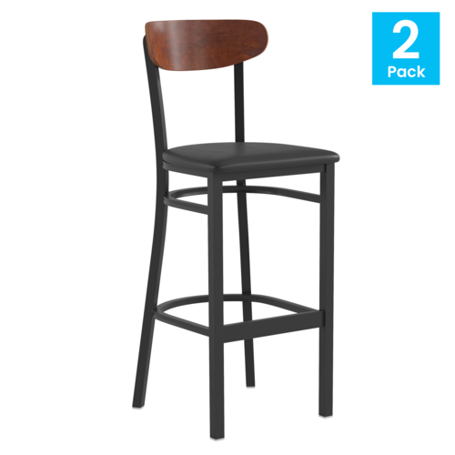 Flash Furniture 2-XU-DG6V6BV-WAL-GG 17" Barstool