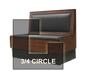 DM Seating DBWPS-42-PAD-34 Booth