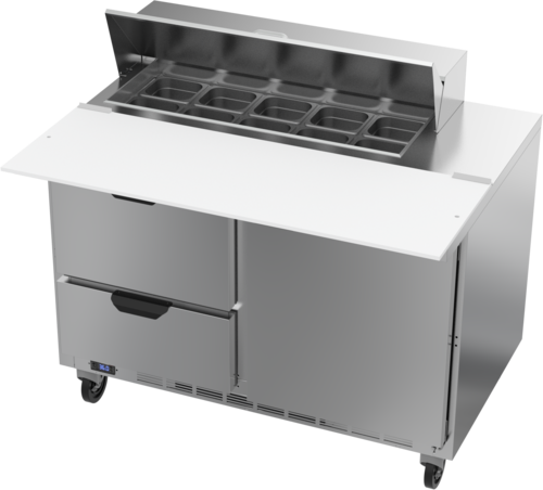 Beverage-Air SPED48HC-10C-2 48" 1 Door 12 Pan Sandwich / Salad Prep Table